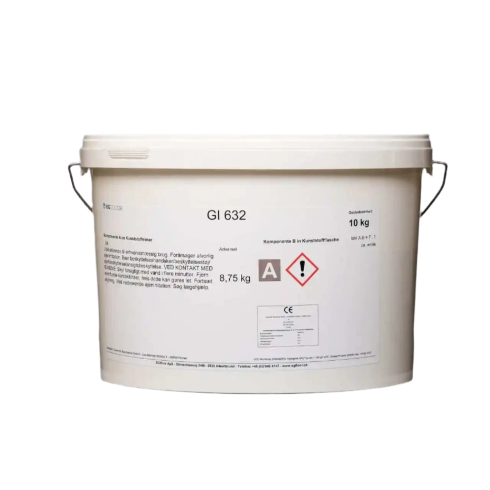 GI 632 Gloss Pigmenteret PU topcoat TINT10 kg